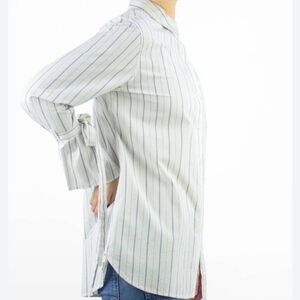 Trovata California Birds of Paradise Maya Bell Sleeve Button Up Shirt Small